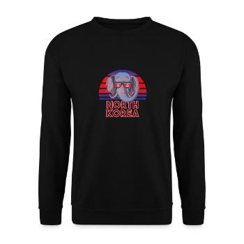 Corée du Nord - Sweat-shirt Unisexe - noir - Devant - Alina (178cm) & Michal (187cm)