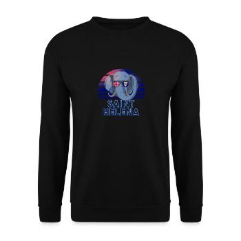 Sainte-Hélène - Sweat-shirt Unisexe - noir - Devant - Alina (178cm) & Michal (187cm)