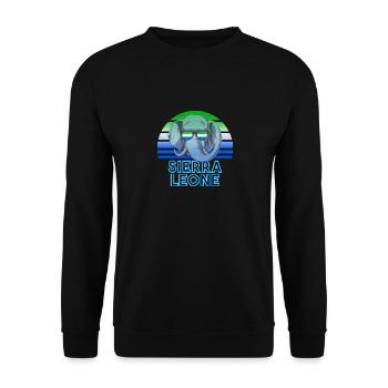 Sierra Leone - Unisex Sweatshirt - black - Front - Alina (178cm) & Michal (187cm)