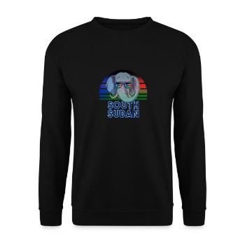 Südsudan - Unisex Pullover - Schwarz - Vorne - Alina (178cm) & Michal (187cm)