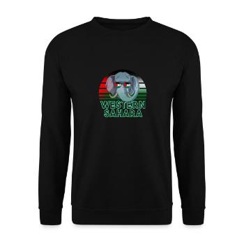 Sahara occidental - Sweat-shirt Unisexe - noir - Devant - Alina (178cm) & Michal (187cm)