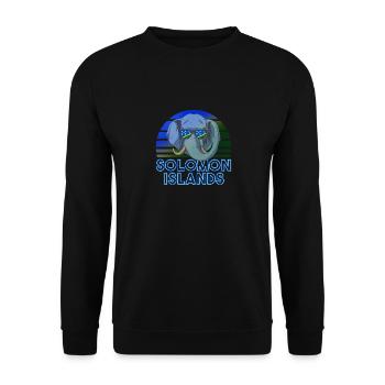 Solomon Islands - Unisex Sweatshirt - black - Front - Alina (178cm) & Michal (187cm)