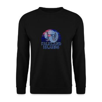 Falklandinseln - Unisex Pullover - Schwarz - Vorne - Alina (178cm) & Michal (187cm)
