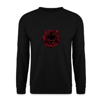 Albania - Unisex Sweatshirt - black - Front - Alina (178cm) & Michal (187cm)