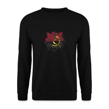 Angola - Sweat-shirt Unisexe - noir - Devant - Alina (178cm) & Michal (187cm)
