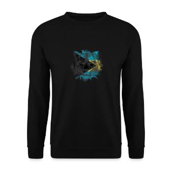 Bahamas - Sweat-shirt Unisexe - noir - Devant - Alina (178cm) & Michal (187cm)