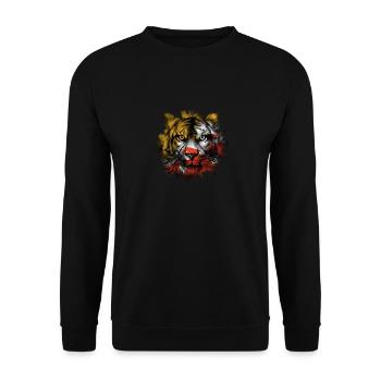 Bhutan - Unisex Sweatshirt - black - Front - Alina (178cm) & Michal (187cm)