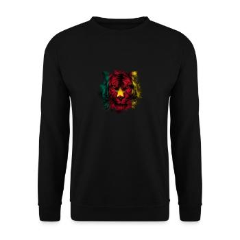 Cameroon - Unisex Sweatshirt - black - Front - Alina (178cm) & Michal (187cm)