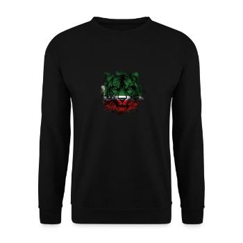 Chechnya - Unisex Sweatshirt - black - Front - Alina (178cm) & Michal (187cm)