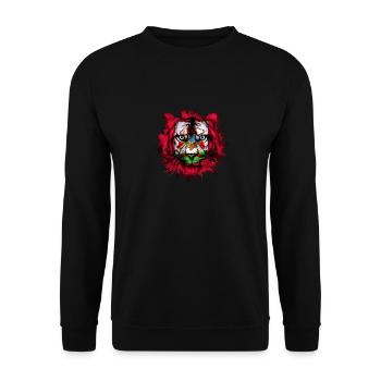 Bermuda - Unisex Pullover - Schwarz - Vorne - Alina (178cm) & Michal (187cm)