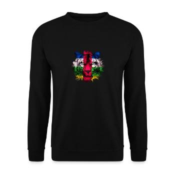 Central African Republic - Unisex Sweatshirt - black - Front - Alina (178cm) & Michal (187cm)