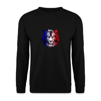 Frankreich - Unisex Pullover - Schwarz - Vorne - Alina (178cm) & Michal (187cm)