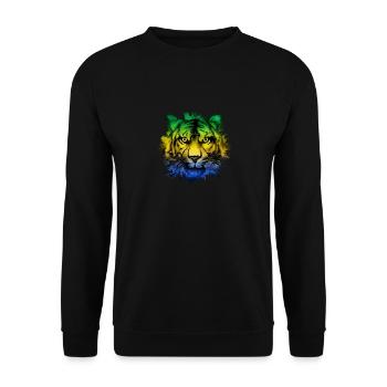 Gabon - Unisex Sweatshirt - black - Front - Alina (178cm) & Michal (187cm)