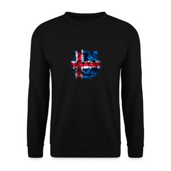 Islande - Sweat-shirt Unisexe - noir - Devant - Alina (178cm) & Michal (187cm)