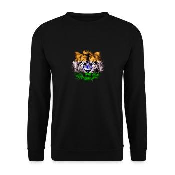 Indien - Unisex Pullover - Schwarz - Vorne - Alina (178cm) & Michal (187cm)