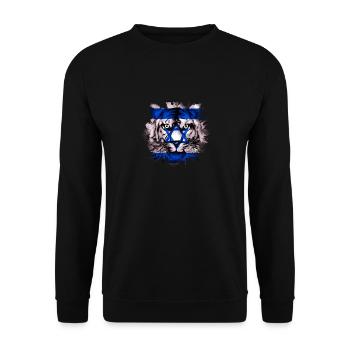 Israel - Unisex Sweatshirt - black - Front - Alina (178cm) & Michal (187cm)