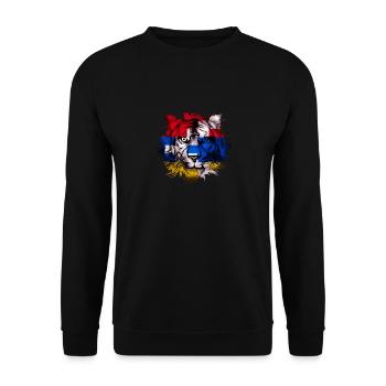 Haut-Karabakh - Sweat-shirt Unisexe - noir - Devant - Alina (178cm) & Michal (187cm)