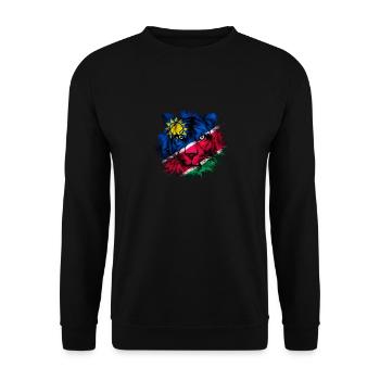 Nauru - Unisex Pullover - Schwarz - Vorne - Alina (178cm) & Michal (187cm)