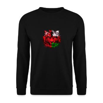 Oman - Unisex Sweatshirt - black - Front - Alina (178cm) & Michal (187cm)