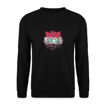 Iraq - Unisex Sweatshirt - black - Front - Alina (178cm) & Michal (187cm)