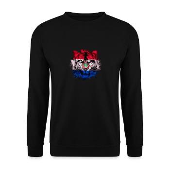 Paraguay - Unisex Pullover - Schwarz - Vorne - Alina (178cm) & Michal (187cm)