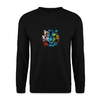 St. Pierre und Miquelon - Unisex Pullover - Schwarz - Vorne - Alina (178cm) & Michal (187cm)