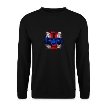 Netherlands Antilles - Unisex Sweatshirt - black - Front - Alina (178cm) & Michal (187cm)