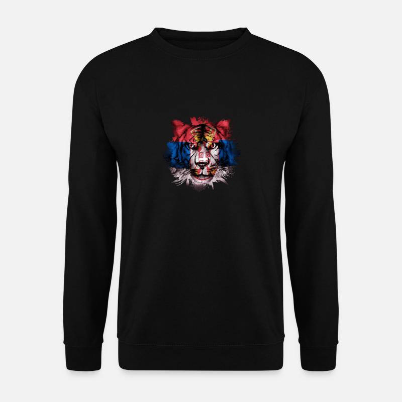 Serbien - Unisex Pullover - Schwarz