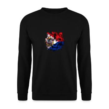 Sint Maarten - Unisex Sweatshirt - black - Front - Alina (178cm) & Michal (187cm)