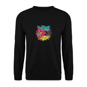 Myanmar - Unisex Sweatshirt - black - Front - Alina (178cm) & Michal (187cm)