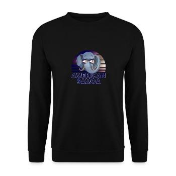 Amerikanisch-Samoa - Unisex Pullover - Schwarz - Vorne - Alina (178cm) & Michal (187cm)
