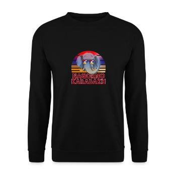 Haut-Karabakh - Sweat-shirt Unisexe - noir - Devant - Alina (178cm) & Michal (187cm)