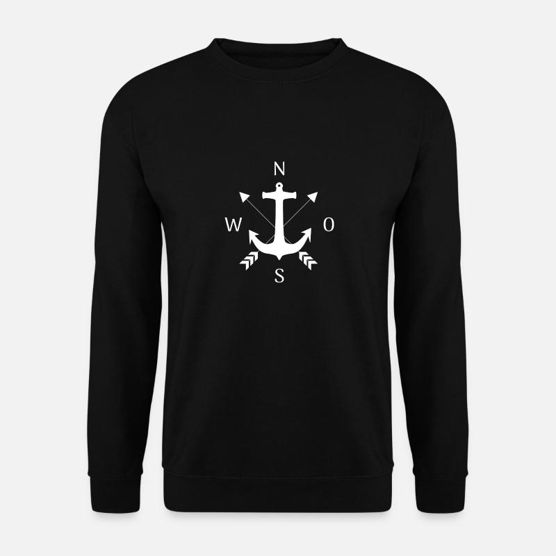 Anchor Compass - Unisex Sweatshirt - black