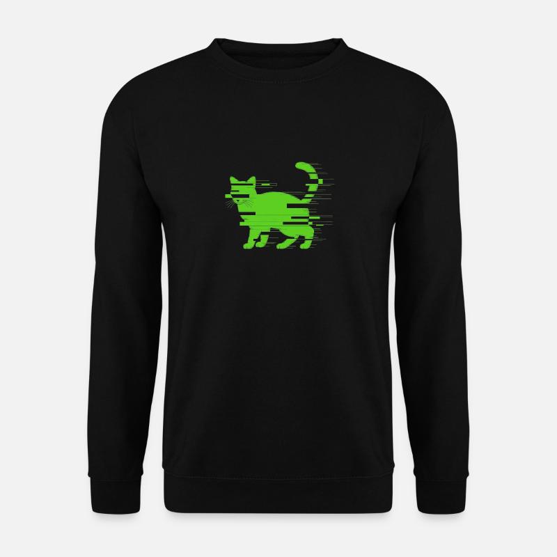 Glitch Cat - Unisex Sweatshirt - black