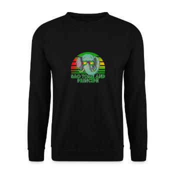 Sao Tomé-et-Principe - Sweat-shirt Unisexe - noir - Devant - Alina (178cm) & Michal (187cm)