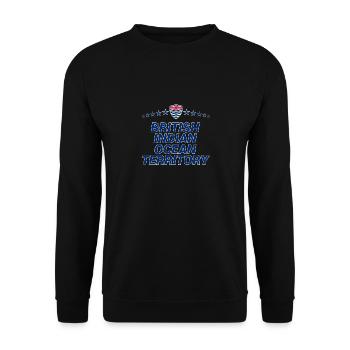 British Indian Ocean Territory - Unisex Sweatshirt - black - Front - Alina (178cm) & Michal (187cm)