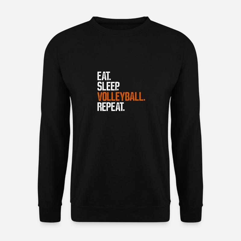 Eat Sleep Volleyball Repeat - Unisex Sweatshirt - black