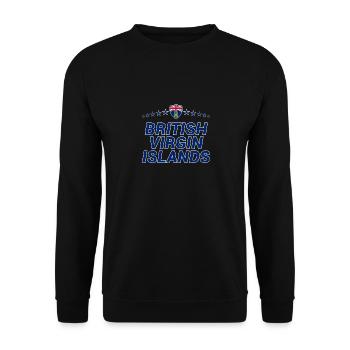 Îles Vierges britanniques - Sweat-shirt Unisexe - noir - Devant - Alina (178cm) & Michal (187cm)