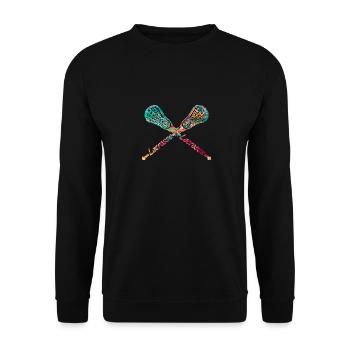 Lacrosse - Unisex Sweatshirt - black - Front - Alina (178cm) & Michal (187cm)