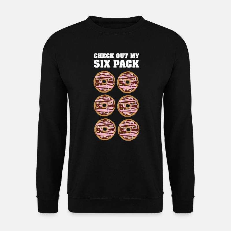 Funny Workout | Check Out My Six Pack | Donuts - Unisex sweater - sort