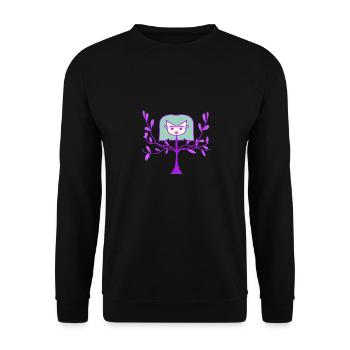 Dessin animé mignon - Sweat-shirt Unisexe - noir - Devant - Alina (178cm) & Michal (187cm)