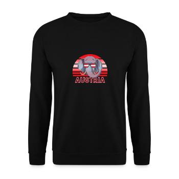 Autriche - Sweat-shirt Unisexe - noir - Devant - Alina (178cm) & Michal (187cm)