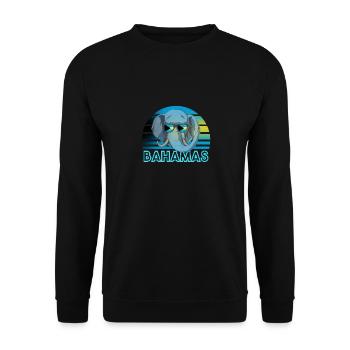 Bahamas - Unisex Sweatshirt - black - Front - Alina (178cm) & Michal (187cm)
