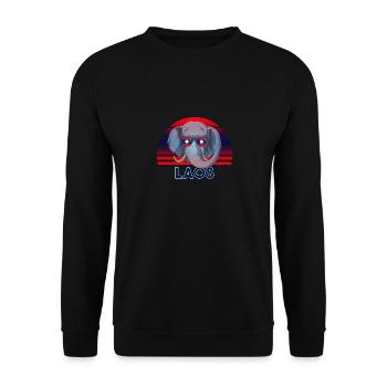 Laos - Unisex Sweatshirt - black - Front - Alina (178cm) & Michal (187cm)