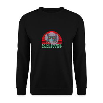 Malediven - Unisex Pullover - Schwarz - Vorne - Alina (178cm) & Michal (187cm)