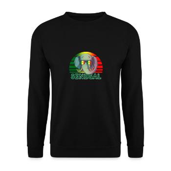 Sénégal - Sweat-shirt Unisexe - noir - Devant - Alina (178cm) & Michal (187cm)