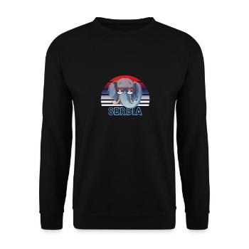 Serbie - Sweat-shirt Unisexe - noir - Devant - Alina (178cm) & Michal (187cm)