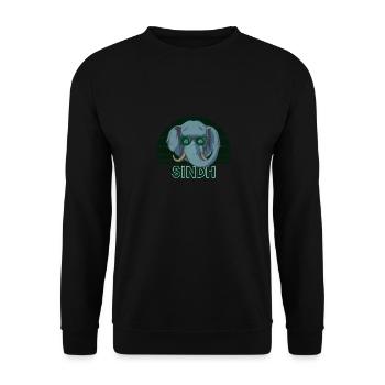 Sindh - Unisex Sweatshirt - black - Front - Alina (178cm) & Michal (187cm)
