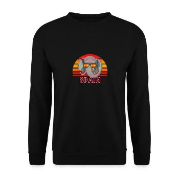 Espagne - Sweat-shirt Unisexe - noir - Devant - Alina (178cm) & Michal (187cm)