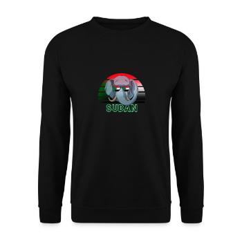 Sudan - Unisex Sweatshirt - black - Front - Alina (178cm) & Michal (187cm)